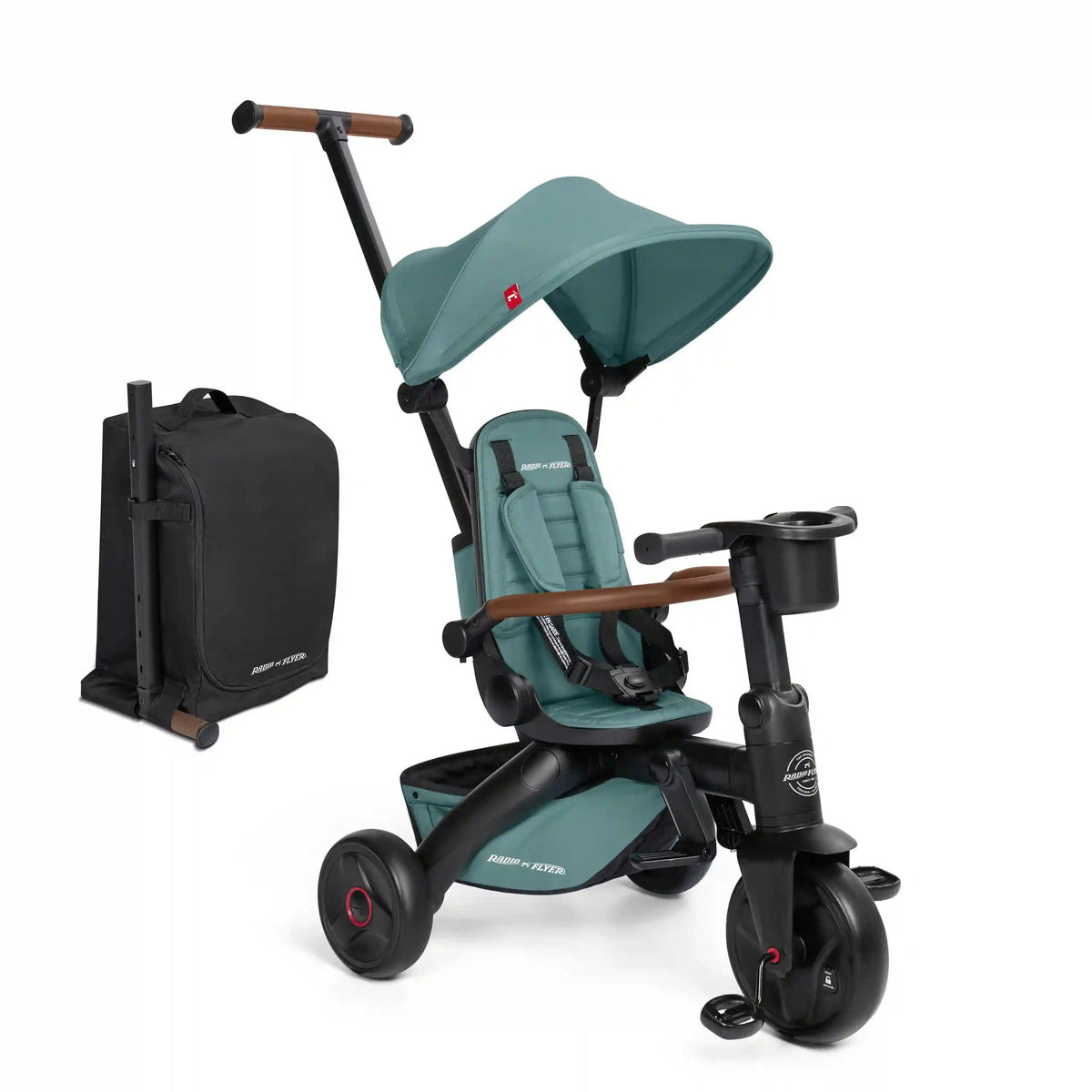 Coast Luxe Folding Stroller Trike with Travel Backpack