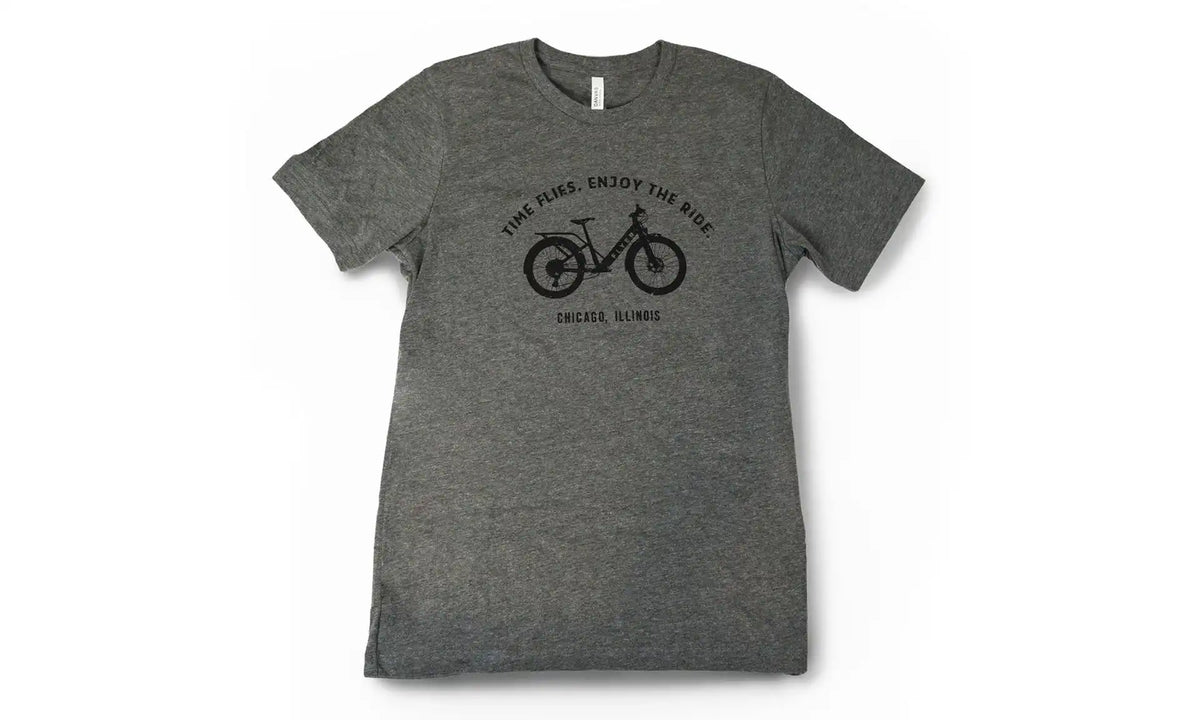 Adult Shirt Gray Flyer Bike XL