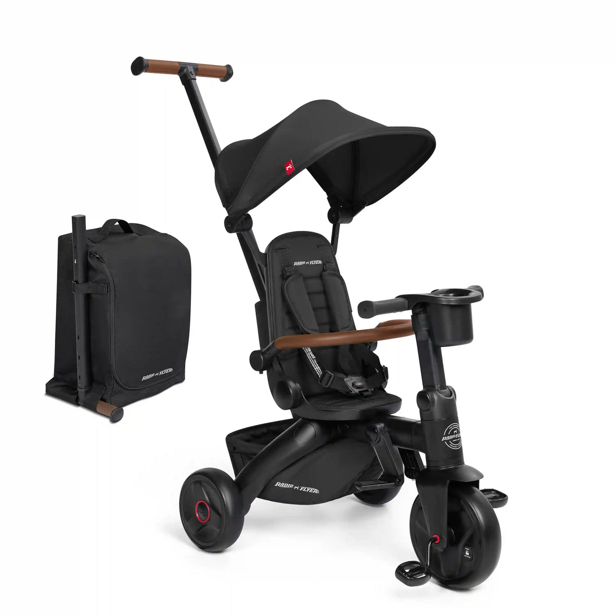 Coast Luxe Folding Stroller Trike with Travel Backpack